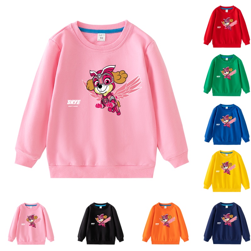 Áo Thun DàI Tay In HoạT HìNh Paw Patrol 8 MàU EA012