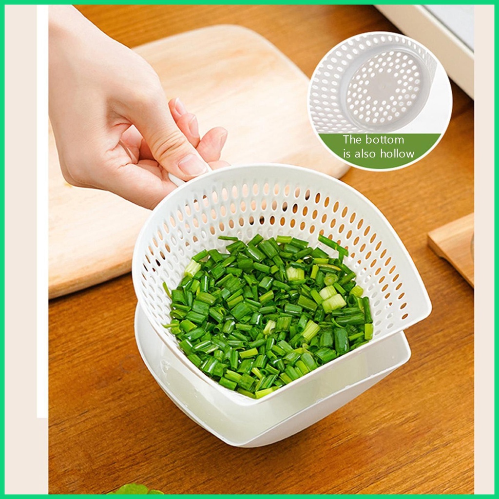 Bộ Dụng Cụ Lọc Ráo Nước Hai Lớp Cho Nhà Bếp