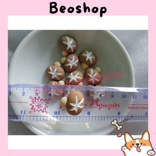 charm nấm nguyên liệu trang trí ốp điện thoại (BN22)
