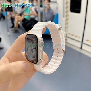 Dây Đeo Đồng Hồ Bằng Silicone 2022 Cho iwatch ultra 8 7 41MM 45MM 49MM 6 / 5 / 4 / 3 40mm 44mm 38mm 42mm