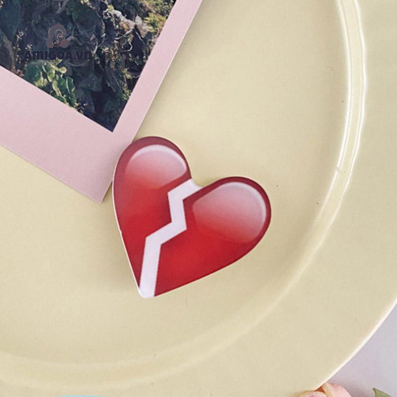 [amigoa.acc] Kẹp Tóc Hình Giọt Nước Bằng Acrylic Chống Ồn