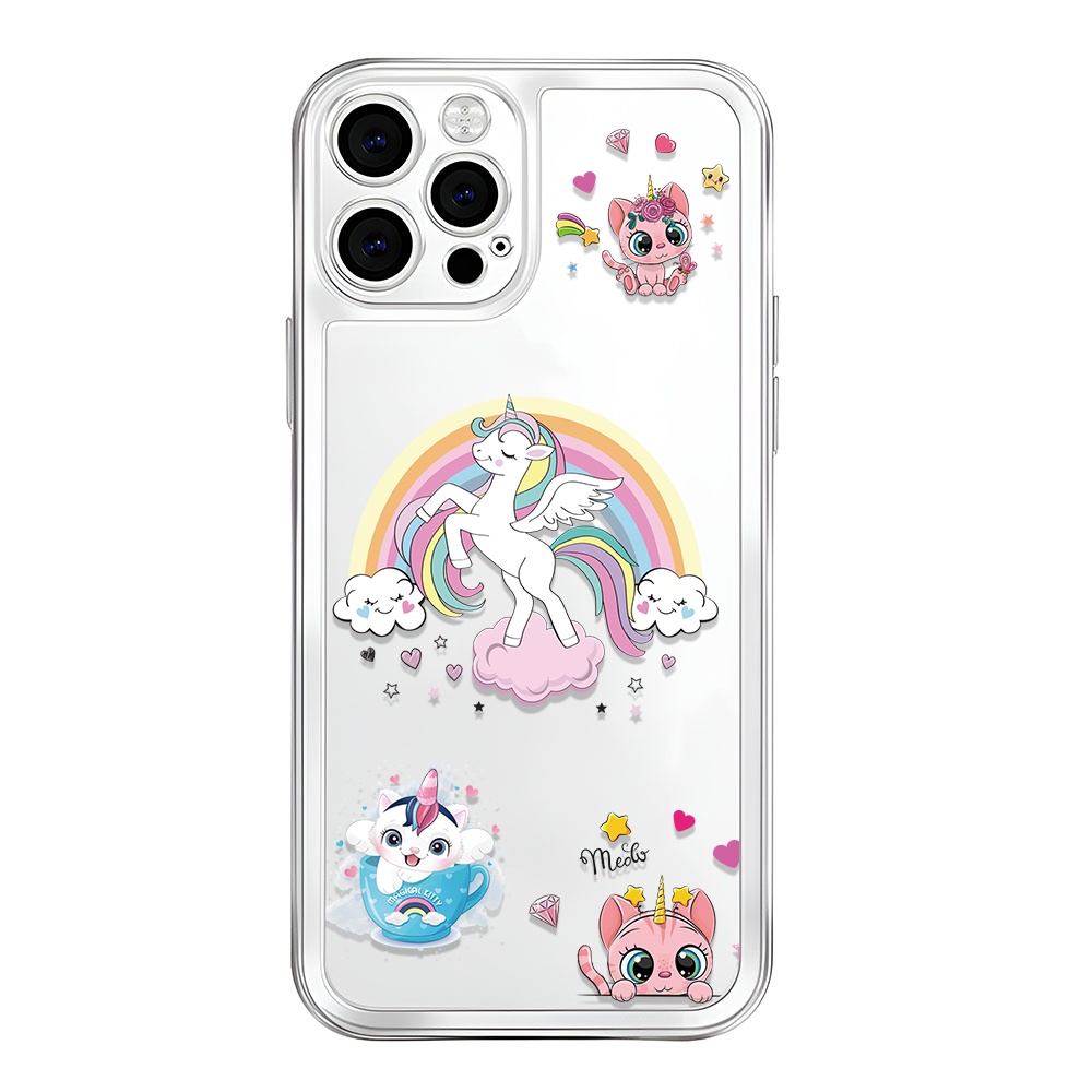 Ốp Điện Thoại Trong Suốt In Hình Kỳ Lân Cho iphone 14 Pro Max 13 11 12 7 Plus X XR