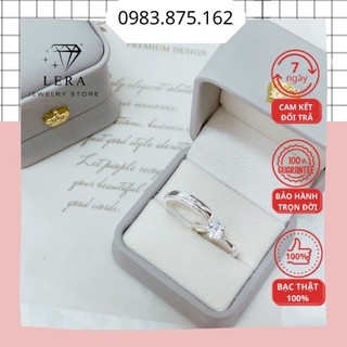 Nhẫn cặp nhẫn đôi bạc ta nguyên chất nam nữ cao cấp, nhẫn đôi nam nữ khắc chữ thiết kế trang sức bạc LERA