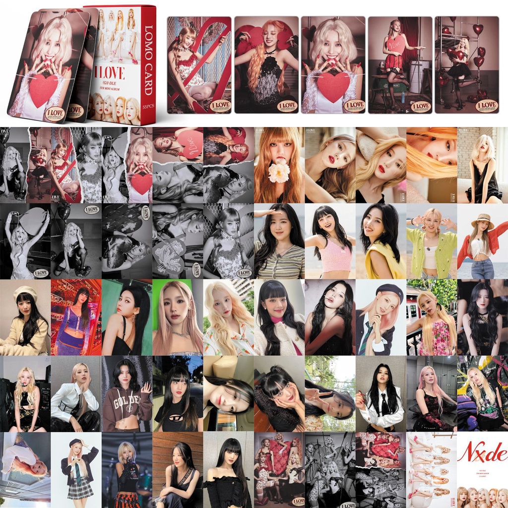 Set 55 Tấm Thẻ Ảnh GI-DLE I love NXDE Minnie
