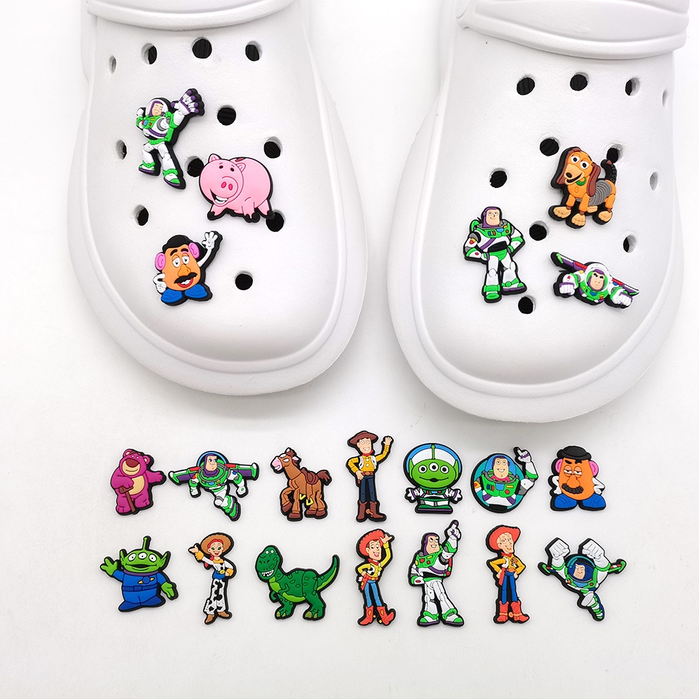Ghim Cài Giày Trẻ Em Hình Nhân Vật Hoạt Hình Toy Story Buzz Lightyear Jibitz Croc Pin / Jibits / Jibbitz Dễ Thương