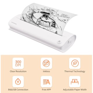 Máy in nhiệt Paperang F1S, máy in A4 không dây mang đi dùng cho điện thoại, máy tính