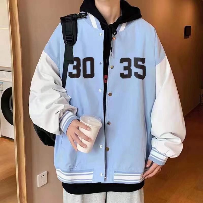 Áo Khoác Bomber Jeket Jaket Bóng Rổ Hàn Quốc Dáng Rộng Cho Nam