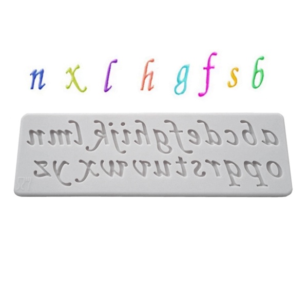 Khuôn Silicone Làm Bánh Hình Chữ Cái & Chữ Số