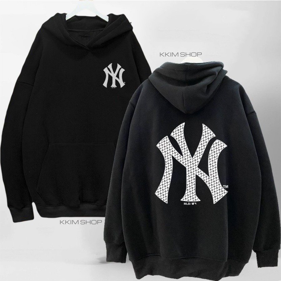 Áo Hoodie MLB NY, Áo Nỉ Nam Nữ Form Rộng,Chất Liệu Nỉ Bông Phong Cách Hàn Quốc Hoa Tiết NY
