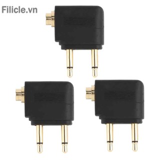 3.5mm Jack Audio Adapter for Airline Airplane Travel Earphone Headphone