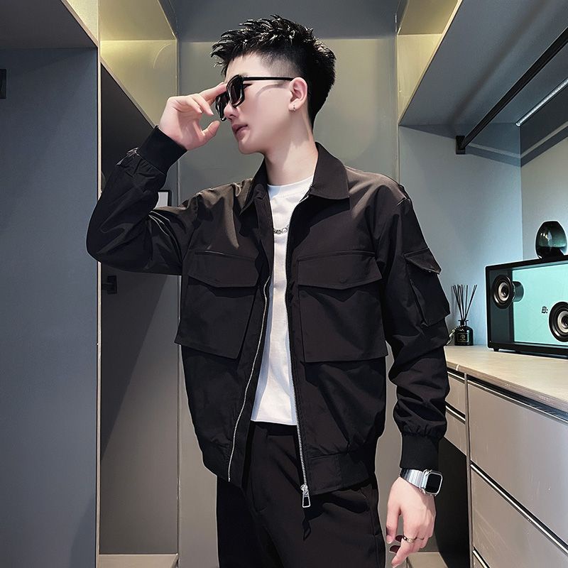 Áo Khoác Màu Xanh Quân Đội Nhiều Túi Cao Cấp Cho Nam