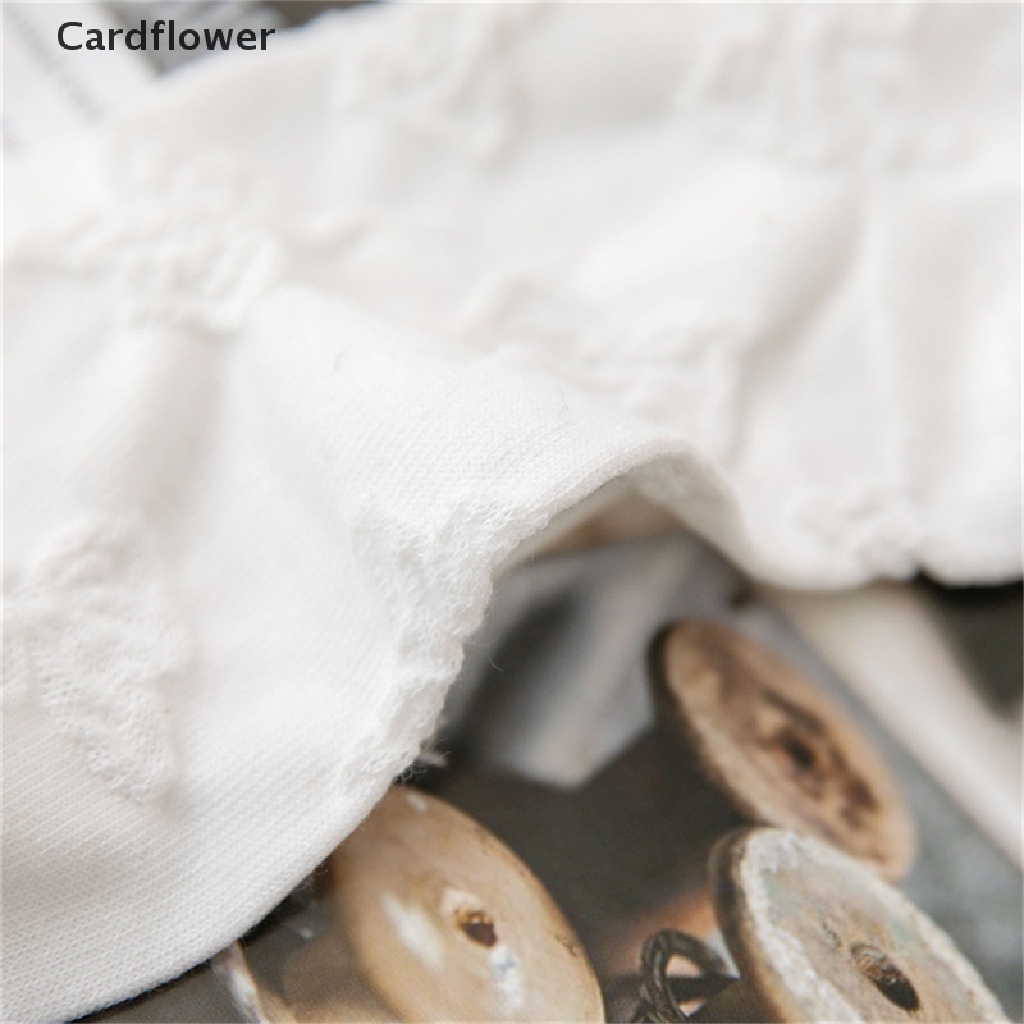 < Cardflower > Vớ Mắt Cá Màu Trắng Phong Cách Harajuku Nhật Bản Dễ Thương Cho Nữ