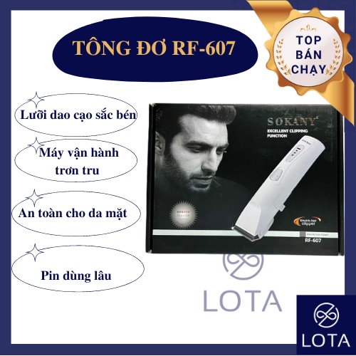 Tông đơ cắt tóc Sokany RF607, máy hớt tóc