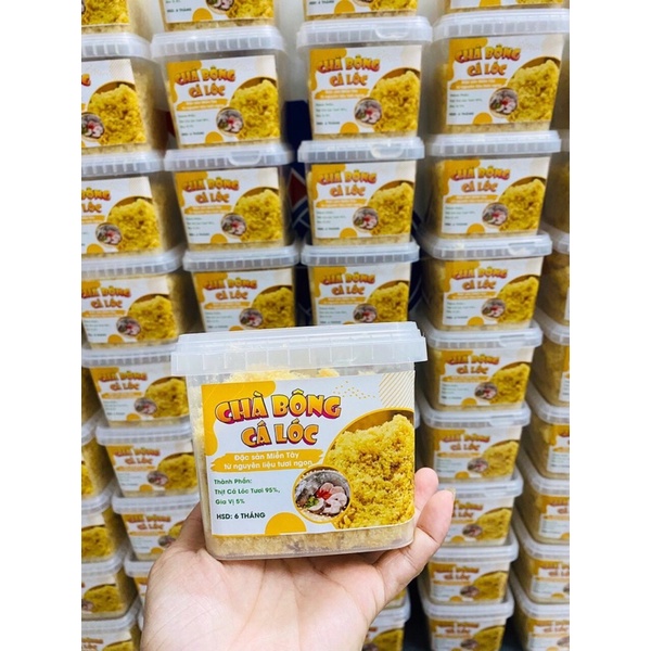 Chà bông cá lóc nhà Làm hộp 250gr