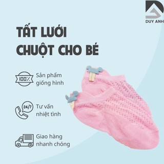 Tất lưới chuột dễ thương loại cổ ngắn cho bé (TLC03)