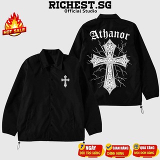 Áo khoác jacket dù 2 lớp athanor local brand richest unisex - áo khoác nam nữ ullzang basic có form rộng xl - richest.sg