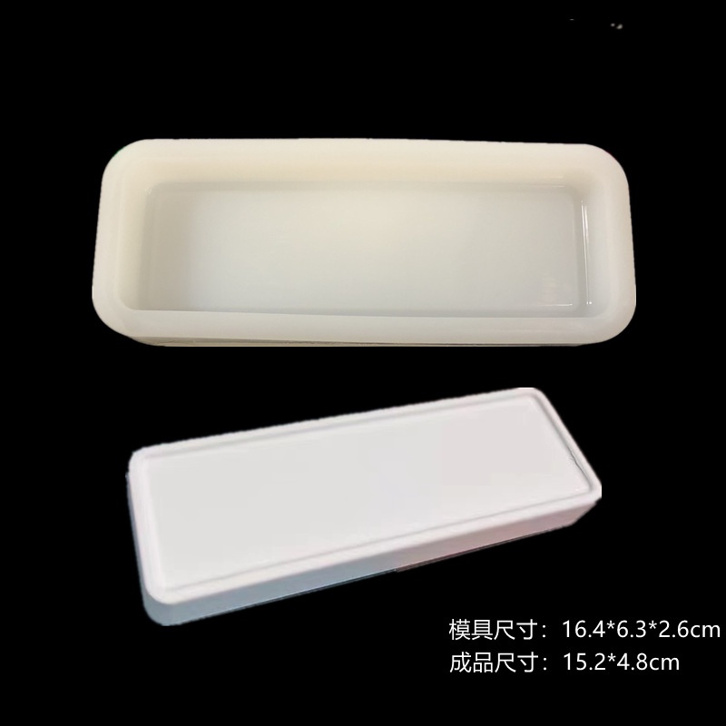 Hình Chữ Nhật Tròn Hình Kim Cương Đế Hình Học Thạch Cao Khuôn Silicon Tự Làm Xe Hương Liệu Khuếch Tán Đá Coaster Bàn Xoay Khuôn Xi Măng
