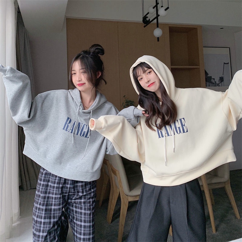Áo Sweater Lông Cừu Dáng Rộng Tay Dài Phong Cách Hàn Quốc Thời Trang Cho Nữ