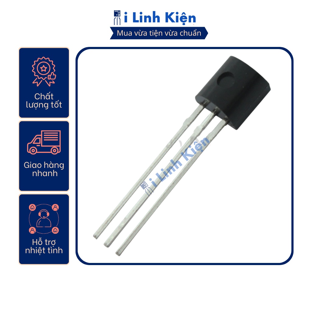 Transistor S8050 0.5A 40V chân cắm túi 10 con.