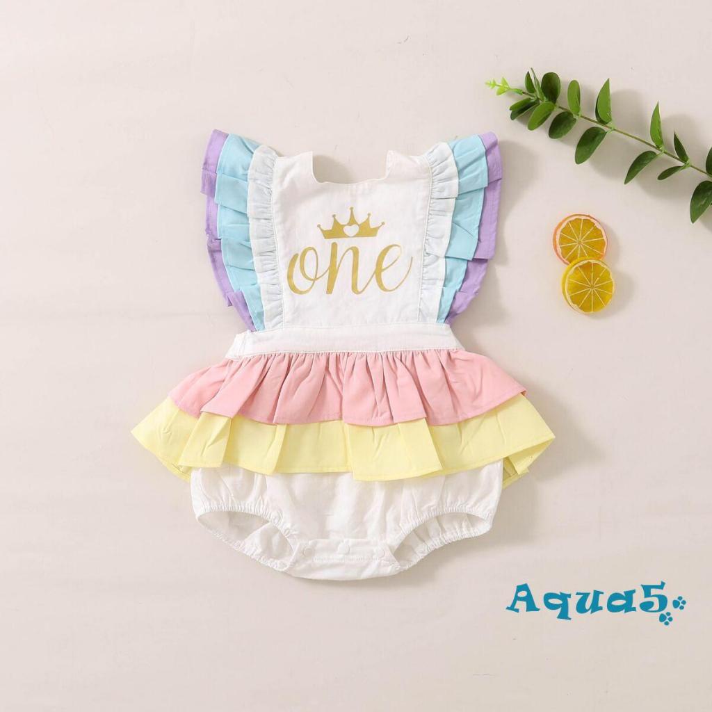 Bộ Áo Liền Quần Ngắn Tay Cổ Thuyền Kèm Chân Váy Xòe Cho Bé Gái