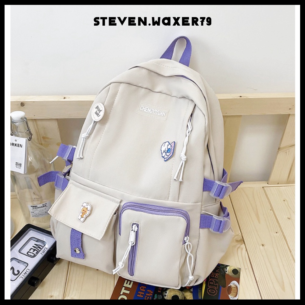 Balo nữ đi học ulzzang chống nước, chống nhăn, hộp to trên 2 hộp mini dưới hàng Quảng Châu | BL009