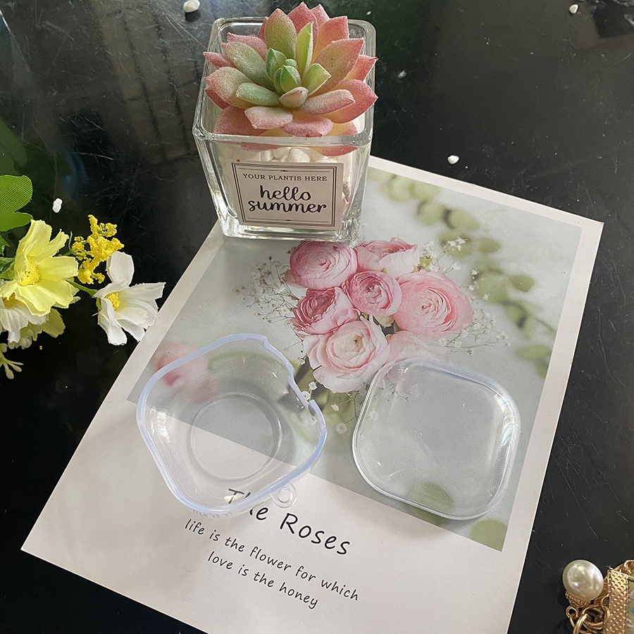 Vỏ Bảo Vệ Hộp Sạc Tai Nghe Samsung Galaxy buds 2 / buds live / buds Pro Bằng Silicon Trong Suốt Họa Tiết Hoạt Hình Chú Gấu Dễ Thương