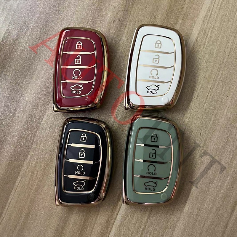 Ốp Chìa Khóa 4 Nút 5 Nút 7 Nút Cao Cấp Cho Hyundai creta 2021 Tucson L Genesis