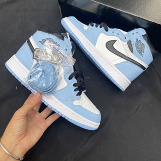 Giầy Jordan 1 xanh dương cao cổ cao cấp
