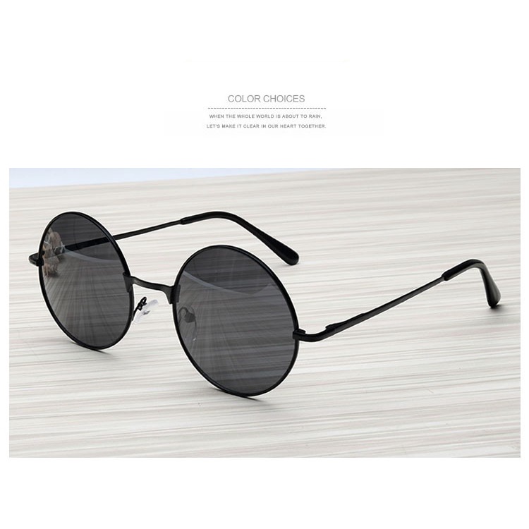 Kính mát gọng tròn Kim Loại Kính râm thời trang nam nữ - phong cách nhân vật Gojo Satoru trong Jujutsu Kaisen 2021