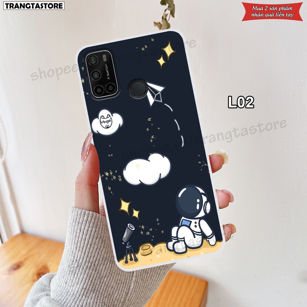 Ốp dẻo trong Vsmart Joy 4 - Star 5 - Live 4 in hình vũ trụ, phi hành gia, spaceX