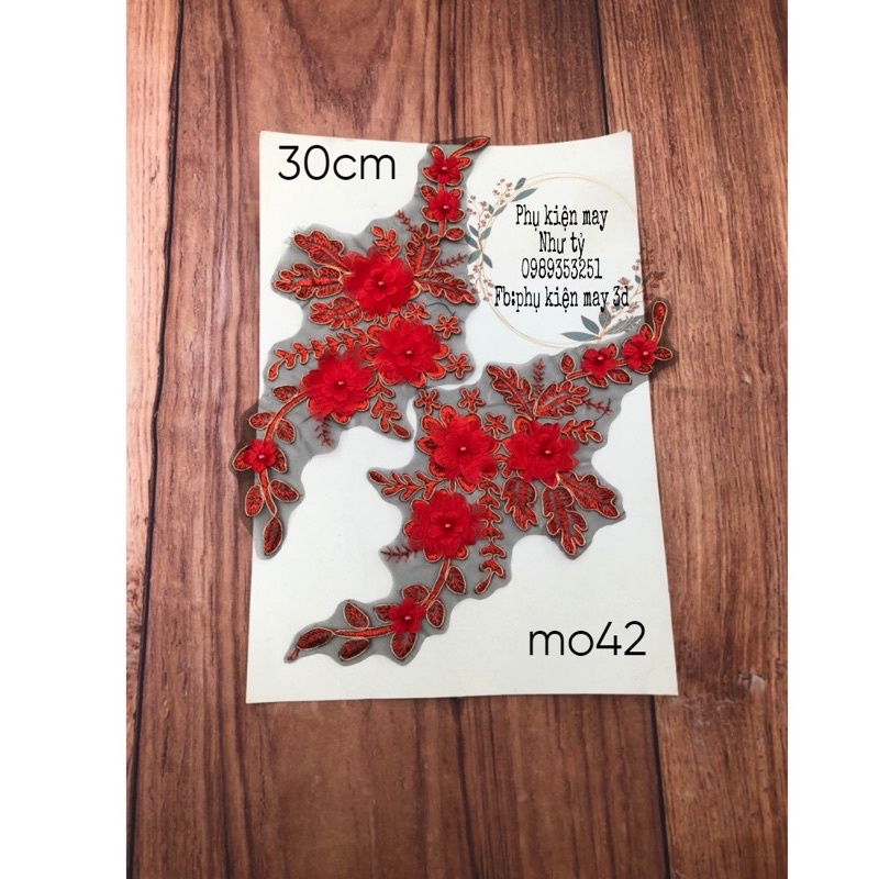 Cặp ren thêu trang trí