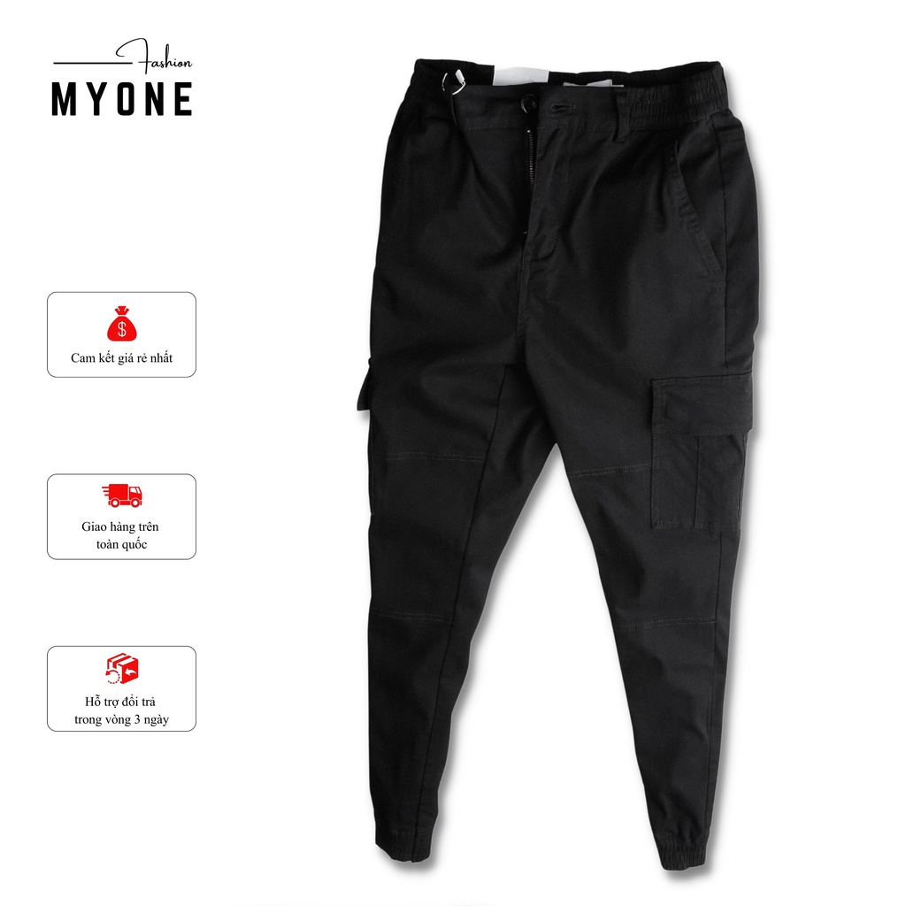 Quần jogger kaki nam túi hộp, form slimfit, 4 màu, chất liệu kaki, co giãn tốt, MyOne