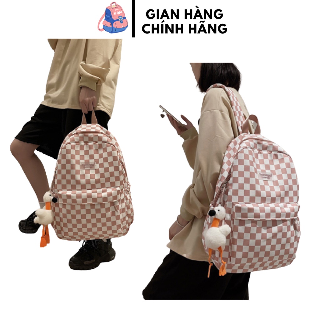 Balo caro unisex vải chống thấm nước độ bền cao  G228 - BaloGigo