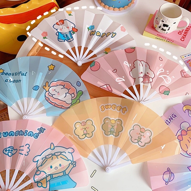 [3bQ_shop] Quạt cầm tay hình đáng yêu siêu tiện lợi