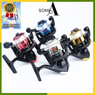 Máy câu cá mini giá rẻ yf 200 quay êm, bền đẹp máy câu tôm cá siêu nhẹ tặng 70m cước đồ câu cá somia