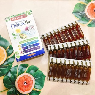 Thải độc chuyên sâu gan thận da SuperDiet Protocole Detox Bio 30 ống