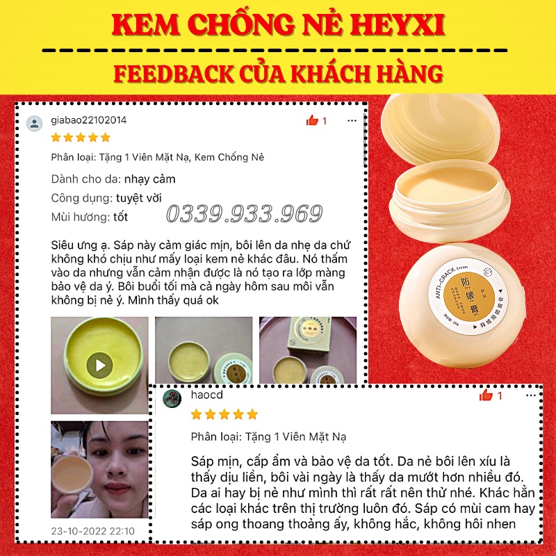 Kem Chống Nẻ - Kem Dưỡng Ẩm Chống Nứt Nẻ Da Heyxi 20g | BigBuy360 - bigbuy360.vn