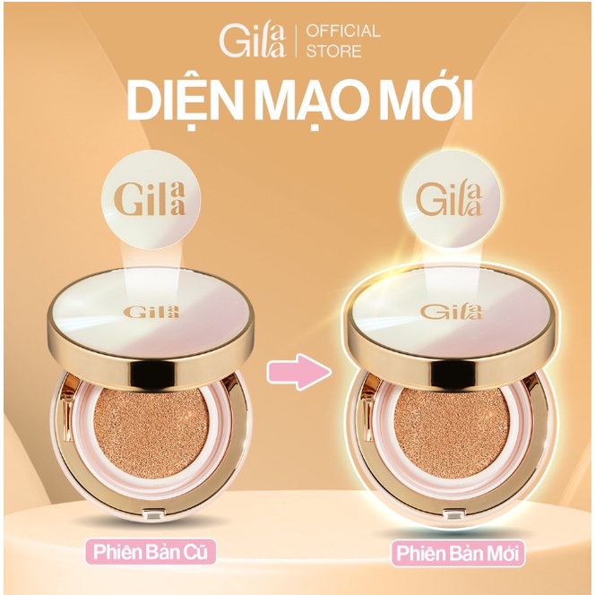 Phấn nước GILAA LONG WEAR DD CUSHION - SPF50+/PA+++ (1 lõi x 13g) chính hãng