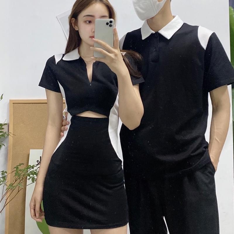 🔥🔥 siêu phẩm best seller couple đen hở eo siêu hot