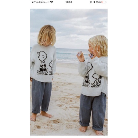 Quần xuông cúc lệch Zr bé trai kẻ sọc dư xịn siêu Tây.