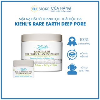 Mặt nạ đất sét Kiehl's 14ml & 125ml thải độc da, se khít lỗ chân lông, kiềm dầu, giảm mụn cho da dầu mụn