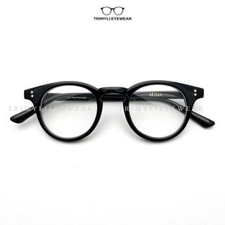 Gọng kính Milan thường tròn nam nữ nhựa dẻo Trimyli Eyewear gọng cận thời trang