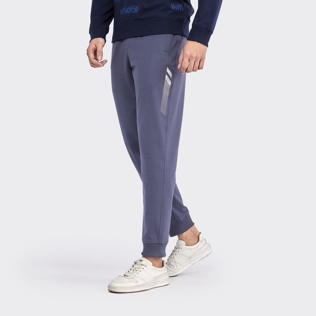 Quần Jogger Nam Thun Dài Thu Đông Thể Thao ARISTINO APA005W2 Dáng Regular suông vừa cạp chun bo gấu Vải Cotton Cao Cấp