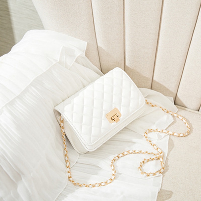 Túi Đeo Chéo Dây Xích Hình Thoi Thời Trang Cho Nữ