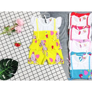 (3 bộ 3 màu 3 họa tiết khác nhau) Combo 3 Bộ Lụa Tay Cánh Tiên Bé (6-24kg)