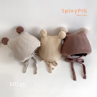 mũ len cục bông mu45