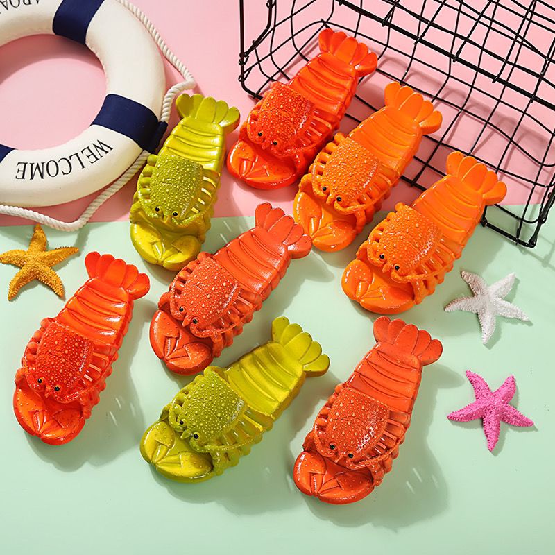 Dép Đi Biển Chống Trượt Hình Tôm Hùm Phong Cách Mới Mùa Hè Cho Mẹ Và Bé