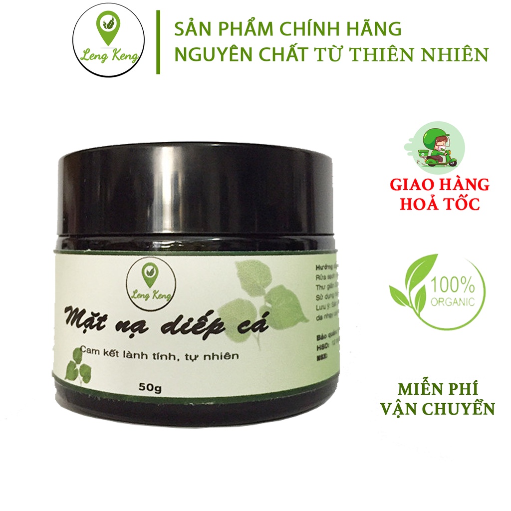 Mặt Nạ Dưỡng Da Diếp Cá Giảm Mụn, Thải Độc, Giảm Sưng Đỏ, SỈ