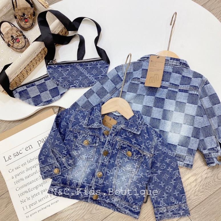 HÀNG QUẢNG CHÂU CAO CẤP Áo Khoác Jean cho bé trai cực sành điệu Bilala shop [LV]