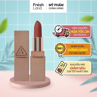 Son thỏi lì 3ce matte lip color vỏ vàng sang chảnh